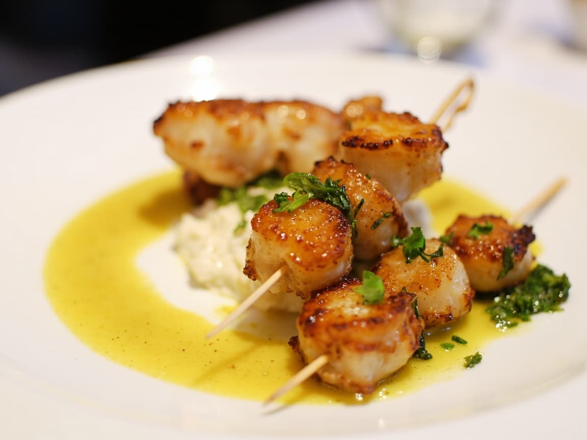 Noix de Saint-Jacques au beurre blanc